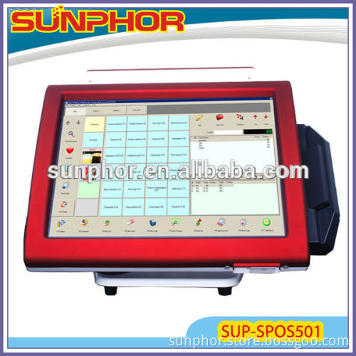 cheap supermarket/restaurant SUP-SPOS501 touch screen pos system